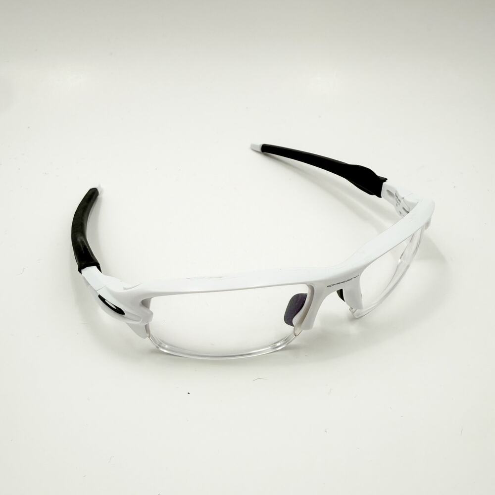 Oakley Flak Sport Glasses Size XS Youth 'FRAMES ONLY' White Black Lens Baseball